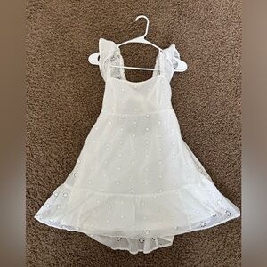 Hollister size sm white tie back dress